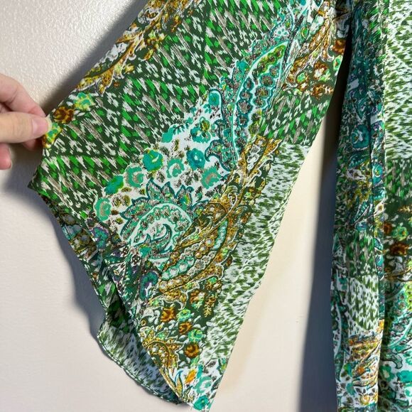 CLEARANCE! Green Floreat Amelie Boho Tunic Dress Size 6 EUC - Picture 4 of 5